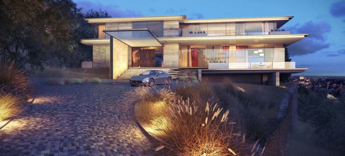 amadeus Ganzglasschiebefenster in einer Privatvilla