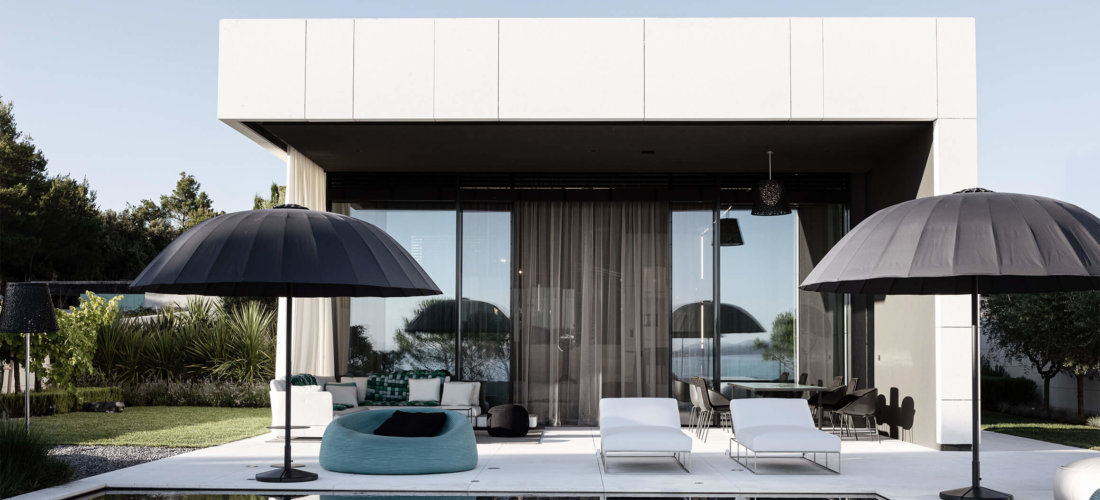 amadeus Glasschiebetüren in einer Strandvilla in Kroatien